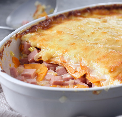 Gratin de jambon et patate douce Olymel
